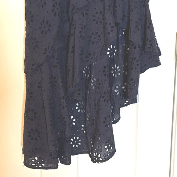 Lulu’s Adoring Days Navy Eyelet Dress Women’s L - Picture 7 of 12